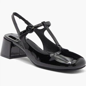 Jeffrey Campbell Cou Cou Dollz slingback mary jane patent leather shoes pumps